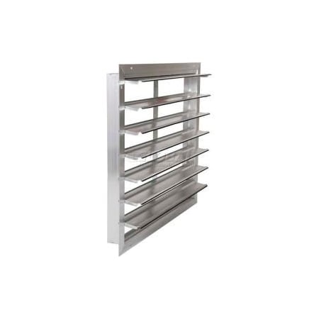 Air Conditioning Products Co Aluminum Wall Exhaust Shutter, Front Flange 30" - EASR-MF 30 EASR-MF 30